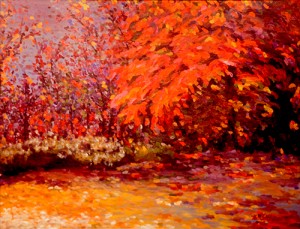 "Jardin du cœur" huile 80F