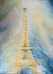 "la Tour Eiffel" pastel 80x97