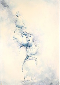 "Rose" aquarelle 80x74